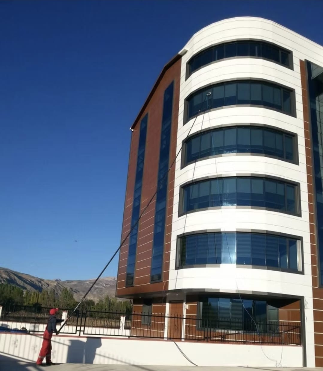 Karbonfiber Teleskopik sırık İle 20 m Ye Kadar Temaslı Temizlik - 379